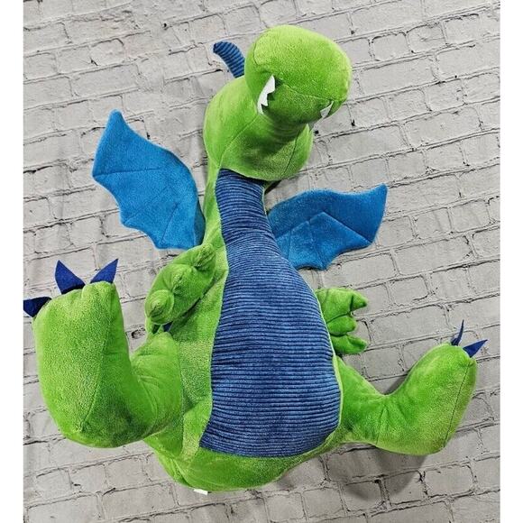 Toys R Us Green Dragon Plush 28" Stuffed Toy Animal Adventure 2013 Retired - Picture 2 of 10